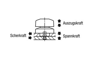 Drehspannverschlüsse Edelstahl mit Drehbetätigung und Drehkopf Kunststoff oder Edelstahl